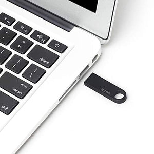 Chiavetta USB 32 GB, Mini PenDrive 32 Giga Metallo 32GB PEN Black