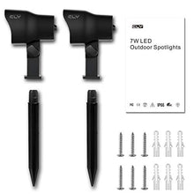 Carica l&#39;immagine nel visualizzatore di Gallery, Luci da Giardino 7W COB, CLY Faretti led, 800LM Bianca Calda 2pcs
