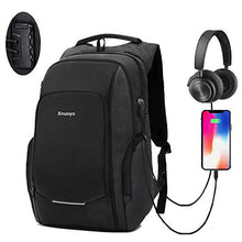 Carica l&#39;immagine nel visualizzatore di Gallery, Xnuoyo Laptop Zaino Antifurto, 15,6 Pollici Resistente 15.6 inch, Nero