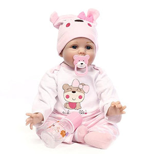 ZIYIUI Reborn Bambola Bambino Simulazione Silicone Vinile Morbido 22 Pollici...
