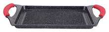 Carica l&#39;immagine nel visualizzatore di Gallery, Euronovità EN-22141 Padella, Griglia, bistecchiera pietra nera 46 cm stone... - Ilgrandebazar
