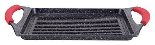 Euronovità EN-22141 Padella, Griglia, bistecchiera pietra nera 46 cm stone... - Ilgrandebazar