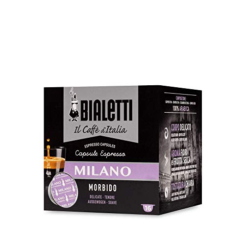 Bialetti Caffè d'Italia Milano (Gusto Morbido) - Box 16 Capsule
