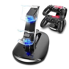 Carica l'immagine nel visualizzatore di Gallery, PS4 Dual Controller Caricatore, Tecnugiz Stazione di Ricarica per PS4, Dual...