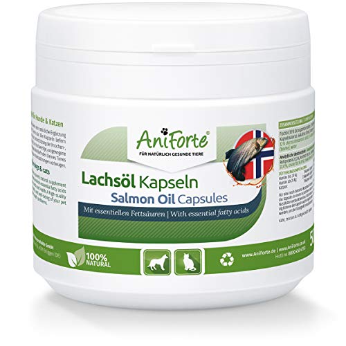 AniForte Omega-3 Capsule di Olio Salmone per Cani e Gatti 500 -...
