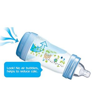 MAM FB0503B Biberon anticoliche autosterilizzante, 260 ml, 3 pezzi, Assortiti - Ilgrandebazar