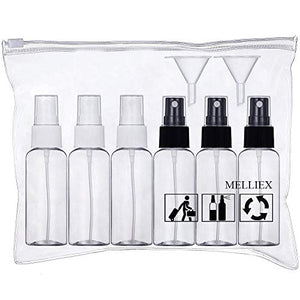 Flacone Spray Atomizzatore Vuoto Plastica Set Di Bottiglie Da 6 x 50ml