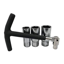 Carica l&#39;immagine nel visualizzatore di Gallery, Set di 5 chiavi per candele accensione, 16, 18, 21 mm, con impugnatura a... - Ilgrandebazar