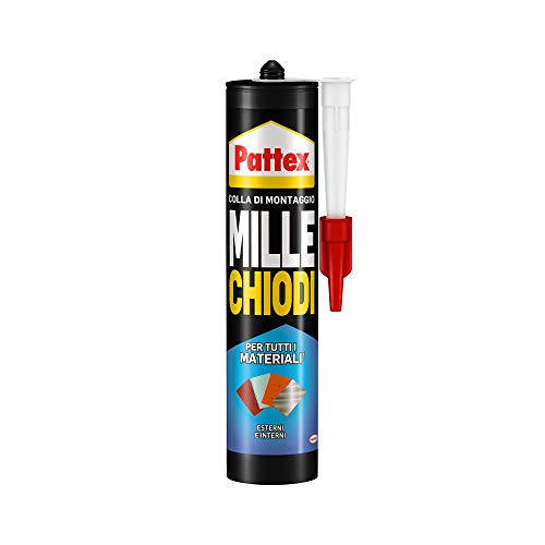 Pattex Millechiodi Esterni & Interni, adesivo extra forte in 1x450g cartuccia - Ilgrandebazar