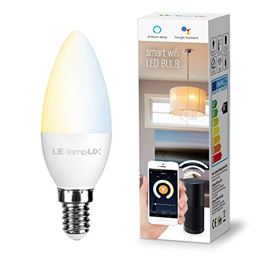 LE Lampadina LED E14 Intelligente WiFi Alexa, Bianco Dimmerabile (2700K -... - Ilgrandebazar