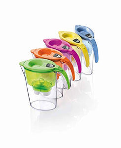 Laica J996 Kit 6 filtri + Caraffa Filtrante Stream Line, Colori Assortiti - Ilgrandebazar