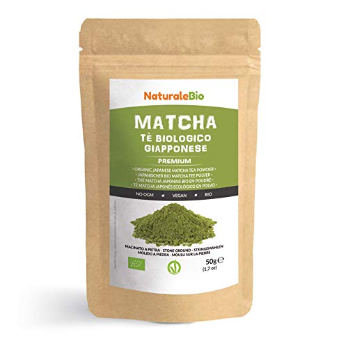 Tè Verde Matcha Biologico in Polvere [ GRADO PREMIUM ] da 50 grammi. The...