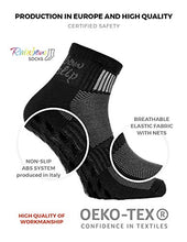 Carica l&#39;immagine nel visualizzatore di Gallery, Rainbow Socks - Donna Uomo Sportive Calze Antiscivolo ABS di 42/43, 2 X Nero - Ilgrandebazar