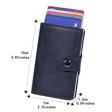 Carica l'immagine nel visualizzatore di Gallery, BOJLY Porta carte di credito, porta con fermasoldi Anti-RFID e NFC, 2... - Ilgrandebazar
