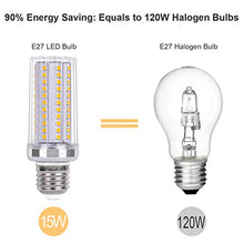 Carica l&#39;immagine nel visualizzatore di Gallery, SanGlory 4 Pezzi Lampadine LED E27 15W Equivalenti a 120W, Led Calda