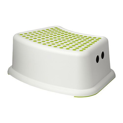Ikea Försiktig Sgabellino, Plastica, Bianco, 36.4 x 25.6 x 12.8 cm Bianco - Ilgrandebazar