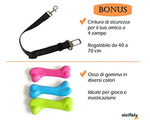 Sicifaly Coprisedile Auto Per Cani - Protezione Sedili Posteriore... - Ilgrandebazar