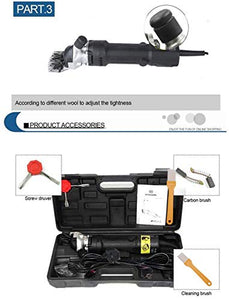 Sinbide - Tosapecore Elettrico Professionale, 690 W, per Lana di Pecore, Nero