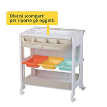Carica l&#39;immagine nel visualizzatore di Gallery, Safety 1st Dolphy Fasciatoio con vaschetta per bagnetto neonato, con...