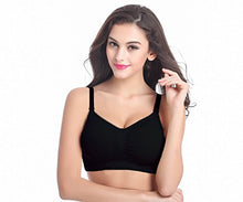 Carica l'immagine nel visualizzatore di Gallery, AMOURRI Reggiseno Donna da Allattamento Senza Cuciture e con XL, 3pcs (Negro) - Ilgrandebazar