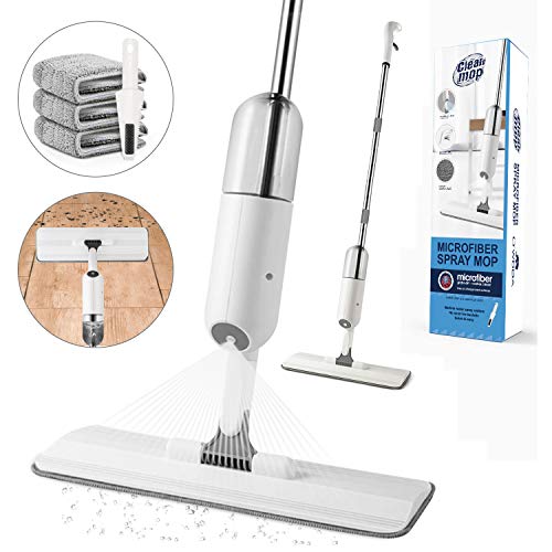 O'woda Spray Mop, Mocio in Microfibra con Spruzzatore 450ML, Rotante di 360...