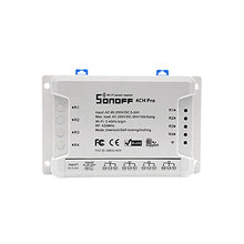 Carica l&#39;immagine nel visualizzatore di Gallery, 4CH Pro R2-Interruptor inteligente 4 Gang, Interruptor de Sonoff PRO R2