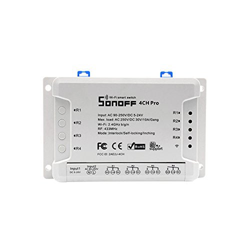 4CH Pro R2-Interruptor inteligente 4 Gang, Interruptor de Sonoff PRO R2