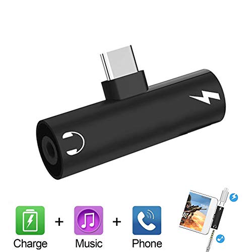 jack usb c, 2 in 1 Aux USB Tipo C Adattatore Jack Cuffie 3,5 mm Audio...