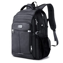 Carica l&#39;immagine nel visualizzatore di Gallery, HOMIEE Zaino Uomo 17.3 Pollici Zaino Porta PC Antifurto 40L Bagaglio a Mano Zaini PC Portatili da Viaggio per Laptop Computer Lavoro Ufficio Scuola Università Unisex Nero Casual