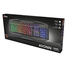 Carica l&#39;immagine nel visualizzatore di Gallery, Trust Gaming GXT 830-RW Avonn Tastiera da Gioco Illuminata, Nero [Layout