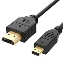 Carica l&#39;immagine nel visualizzatore di Gallery, Rankie Cavo Micro HDMI a ad Alta velocità, Supporta Ethernet, 1.8m, Nero