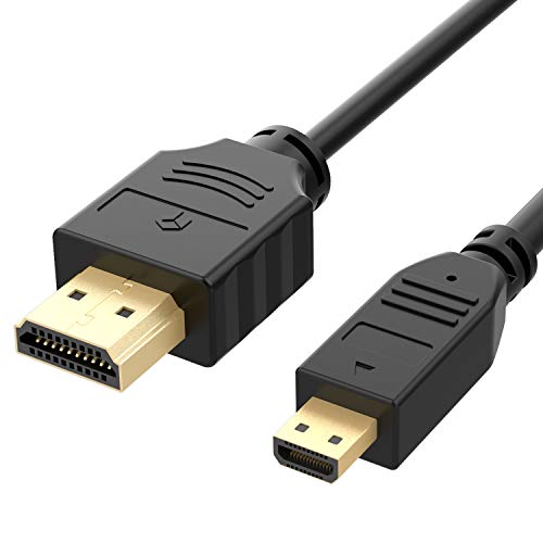 Rankie Cavo Micro HDMI a ad Alta velocità, Supporta Ethernet, 1.8m, Nero