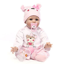 Carica l&#39;immagine nel visualizzatore di Gallery, ZIYIUI Realistica 55 cm Bambole Reborn Bambina Bambola Femmina...
