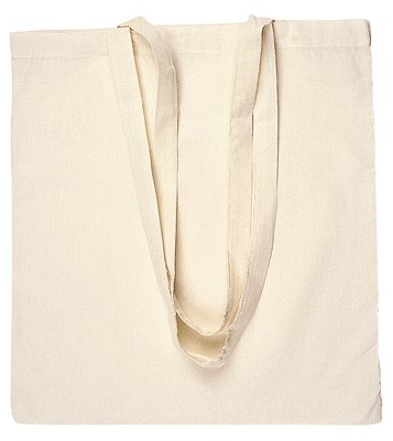10 BORSE SHOPPER IN COTONE, colore beige, ideale per pittura su stoffa