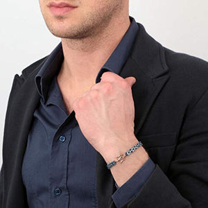 Bracciale da uomo, Collezione Maserati Jewels, in acciaio e ceramica -... - Ilgrandebazar