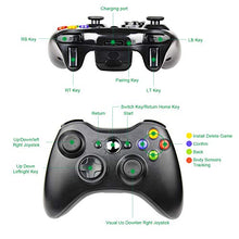Carica l&#39;immagine nel visualizzatore di Gallery, Diswoe Xbox 360 Controller, Wireless Game Controller di Gioco per Microsoft...