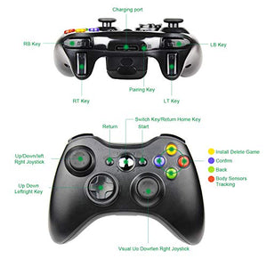 Diswoe Xbox 360 Controller, Wireless Game Controller di Gioco per Microsoft...