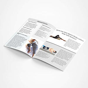 Cuscino per le Ginocchia Sviluppato da Medici - Supporto Ortopedico in Memory Foam per Traversine Laterali, Sciatica, Dolore Lombare - Cuscino per Gambe per Dormire sul Lato - Manuale Incluso