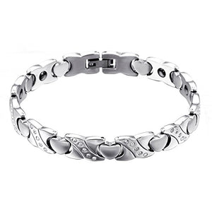 OIDEA Bracciale Braccialetto da Donna in Acciaio Inox Cuore Mosaico Zircone... - Ilgrandebazar