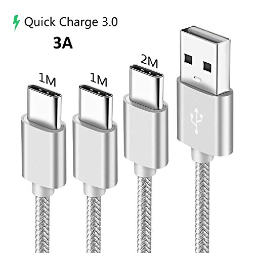 Cavo Usb Type-C Ricarica Carica Rapida Per Samsung S10 S10E USB C 1M+1M+2M