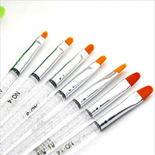 Carica l&#39;immagine nel visualizzatore di Gallery, 7PCS UV gel nail art Pen Nail Pittura Strumenti di Disegno Pennello Silver - Ilgrandebazar