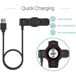 TUSITA Caricabatterie per Garmin Forerunner 225 GPS Watch - Cavo di ricarica...