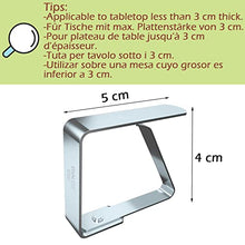 Carica l'immagine nel visualizzatore di Gallery, Blooven Tovaglia Clip in Acciaio, Gadget Molla Fermatovaglia, Acciaio Inossidabile, Argento, per Outdoor Picnic Party (4 cm x 8 Pezzi)