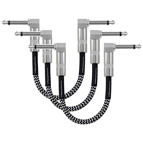 Miglior Cavo Patch per Chitarra e Basso - 23cm Cavetto 3 PC, Bianco e nero - Ilgrandebazar