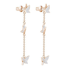 Carica l&#39;immagine nel visualizzatore di Gallery, Swarovski Orecchini Lilia, Cristallo Bianco, Placcati Nella Tonalità Oro... - Ilgrandebazar
