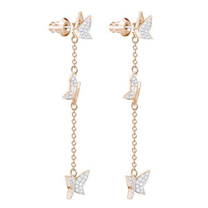 Swarovski Orecchini Lilia, Cristallo Bianco, Placcati Nella Tonalità Oro... - Ilgrandebazar