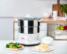 Carica l&#39;immagine nel visualizzatore di Gallery, Tefal VC1451 Convenient Series Inox, Vaporiera in Acciaio Timer con... - Ilgrandebazar