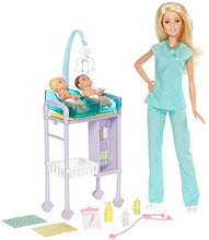 Carica l&#39;immagine nel visualizzatore di Gallery, Barbie Playset Pediatra, Bambola con Capelli Biondi, Accessori a Tema, Set... - Ilgrandebazar