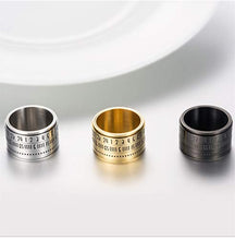 Carica l&#39;immagine nel visualizzatore di Gallery, HIJONES Squillare Numeri Arabi Blu Nottilucenti Rotanti Uomini Acciaio Nero - Ilgrandebazar