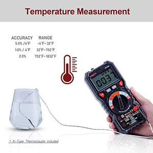 Multimetro digitale professionale automatico, TRMS 6000 Conti (prompt jack...